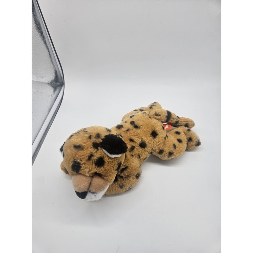 WILD REPUBLIC Leopard CHEETAH Cat Fuzzy Beanie Plush Stuffed Animal